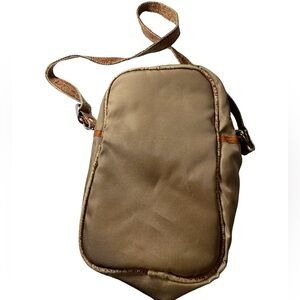 Vintage Tan Worn Korea Camera Case Shoulder Bag Distressed Leather Rare